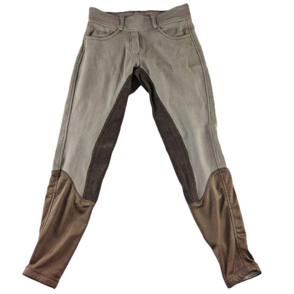 Ovation Full Seat Riding Breeches Women's Size Small Tan Brown Pull-On Pants